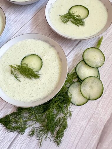 Delicious Cold Cucumber Soup Is So Refreshing Yeyfood Com Recipes   Cold Cucumber Soup 380x507 