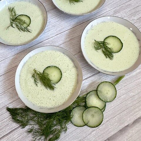 cold cucumber soup