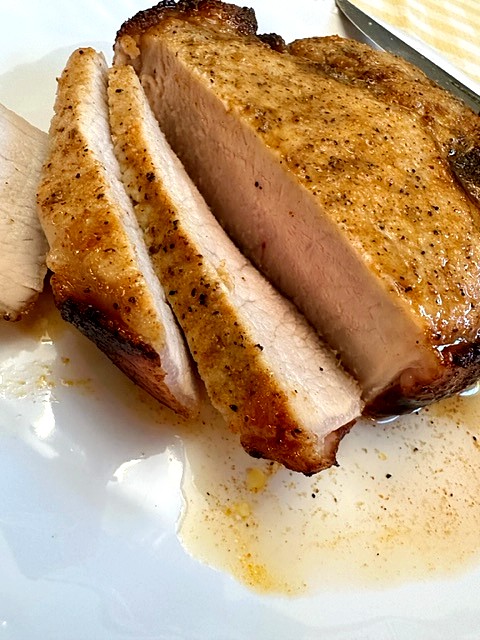sliced pork chop
