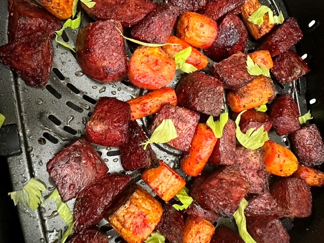 Perfect Air Fryer Beets with Garlic and Lemon