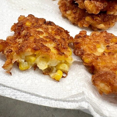 sweet corn fritters