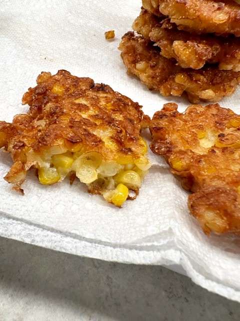 sweet corn fritters
