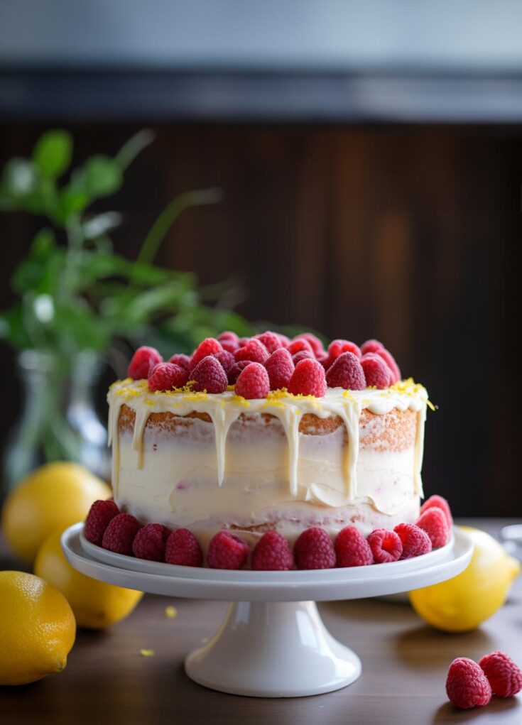 Easy Raspberry Lemon Cake With Lemon Buttercream