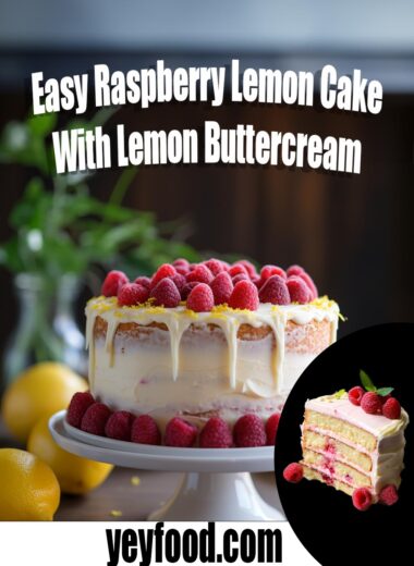 Easy Raspberry Lemon Cake With Lemon Buttercream