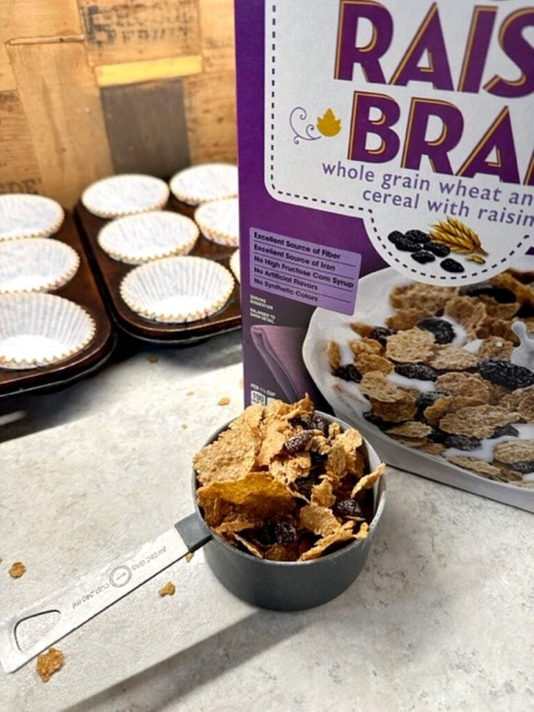 raisin bran muffins start with raisin bran