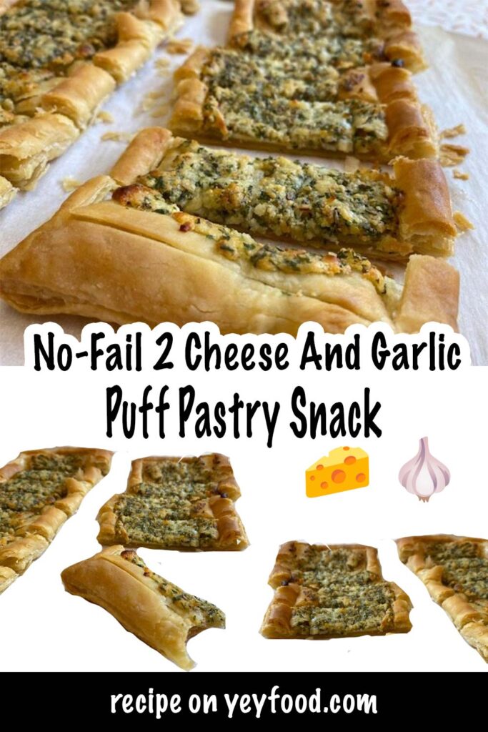 No-Fail Puff Pastry Appetizer With Cheese And Garlic