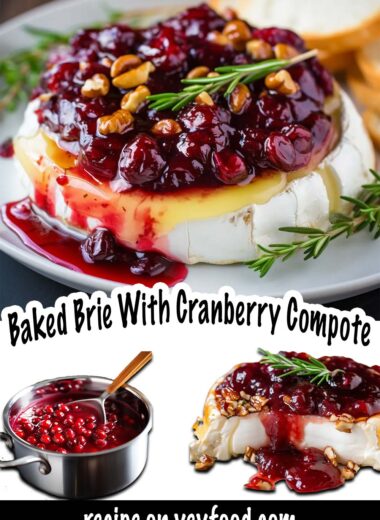 Baked Brie With Cranberry Compote