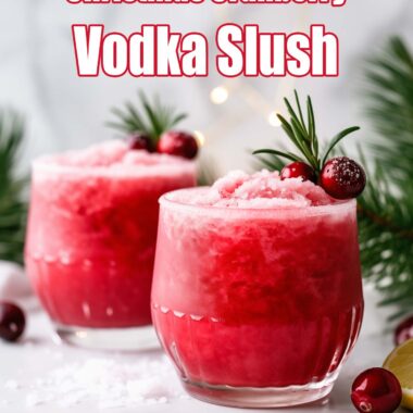 Christmas Cranberry Vodka Slush