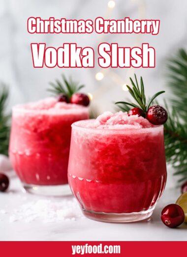 Christmas Cranberry Vodka Slush