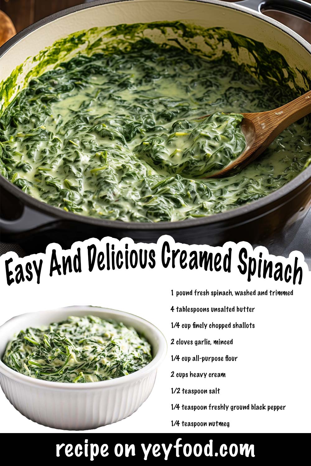 Easy And Delicious Creamed Spinach - Yeyfood.com: Recipes, cooking tips