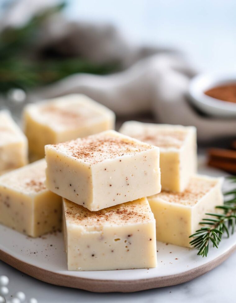 Rich and Creamy Eggnog Fudge Recipe A Holiday MustHave Recipes, cooking tips