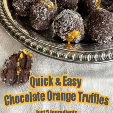 Quick Easy Chocolate Orange Truffles