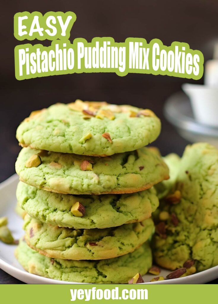 Pistachio Pudding Mix Cookies