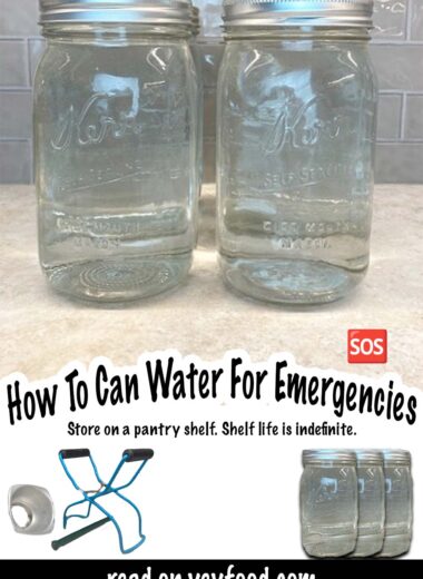 How To Can Water For Emergencies