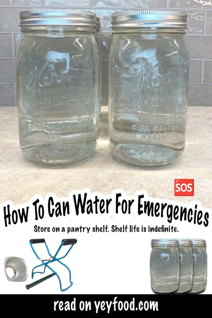 How To Can Water For Emergencies