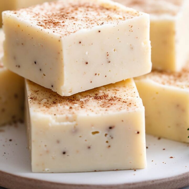 Rich and Creamy Eggnog Fudge Recipe