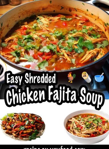 Easy Shredded Chicken Fajita Soup
