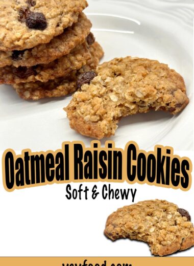 Soft & Chewy Oatmeal Raisin Cookies