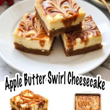 Apple Butter Swirl Cheesecake