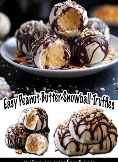 Easy Peanut Butter Snowball Truffles