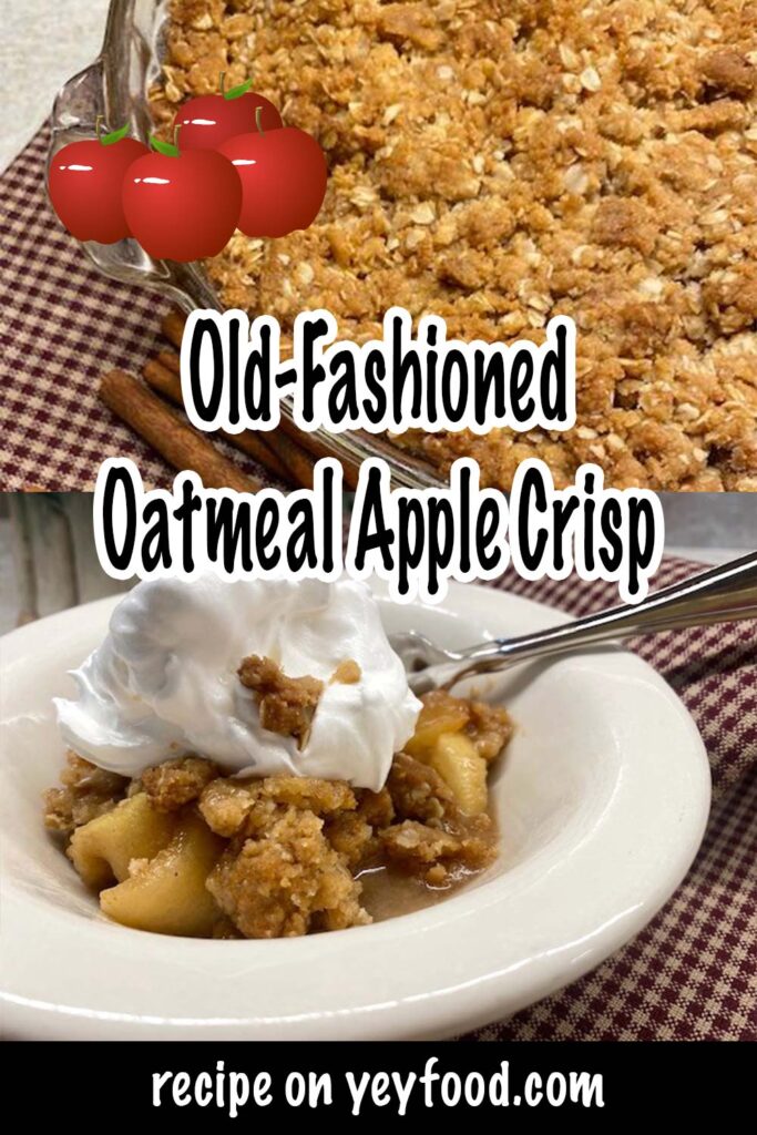 Best Ever Oatmeal Apple Crisp The Perfect Fall Dessert - Yeyfood.com ...