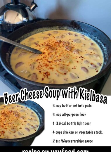 Easy Beer Cheese Soup with Kielbasa