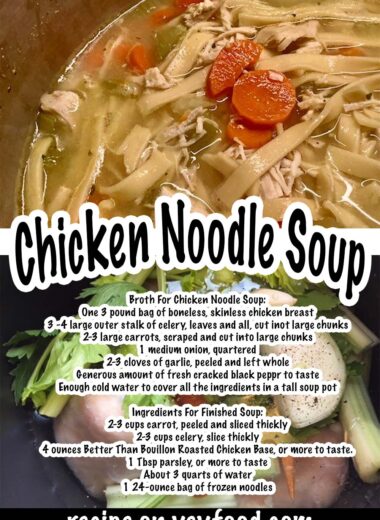 Homemade Chicken Noodle Soup