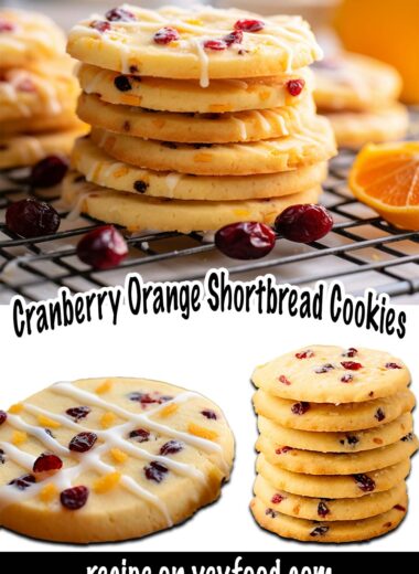 cranberry orange shortbread cookies