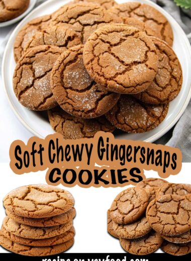 Soft Chewy Gingersnaps Cookie Recipe