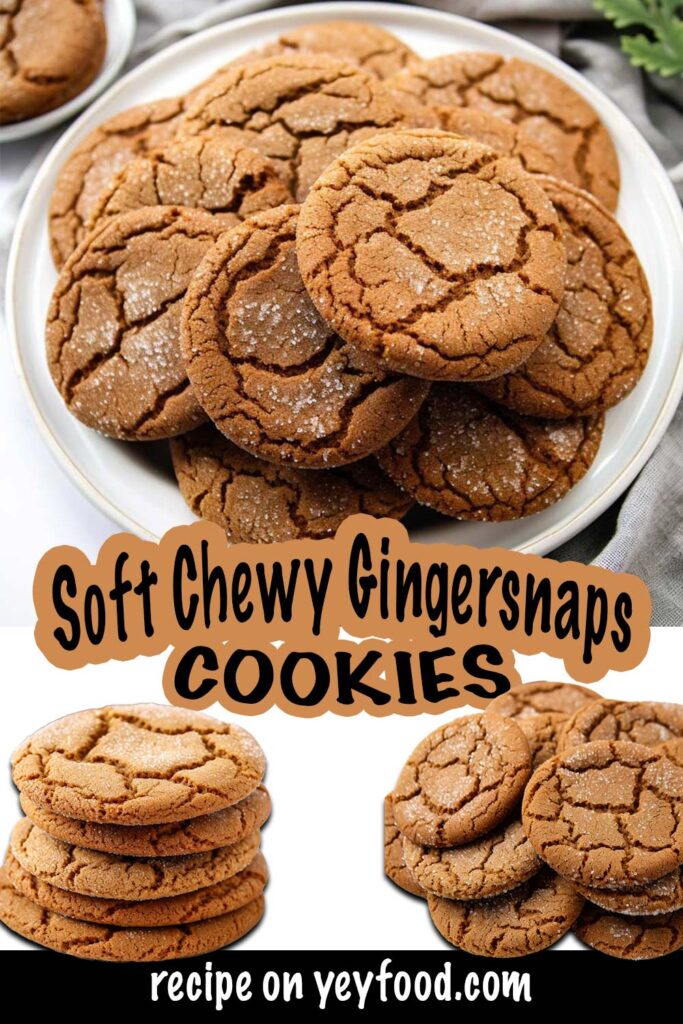 Soft Chewy Gingersnaps Cookie Recipe