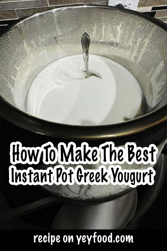 Easy Homemade Instant Pot Greek Yogurt
