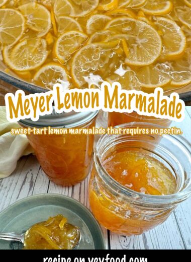 sweet-tart lemon marmalade that requires no pectin.