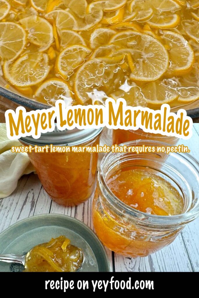 sweet-tart lemon marmalade that requires no pectin.