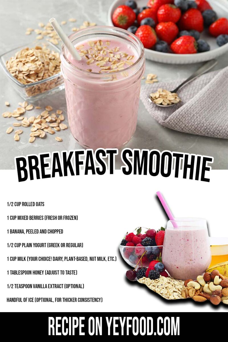 Breakfast Smoothie - Yeyfood.com: Recipes, cooking tips, and kitchen