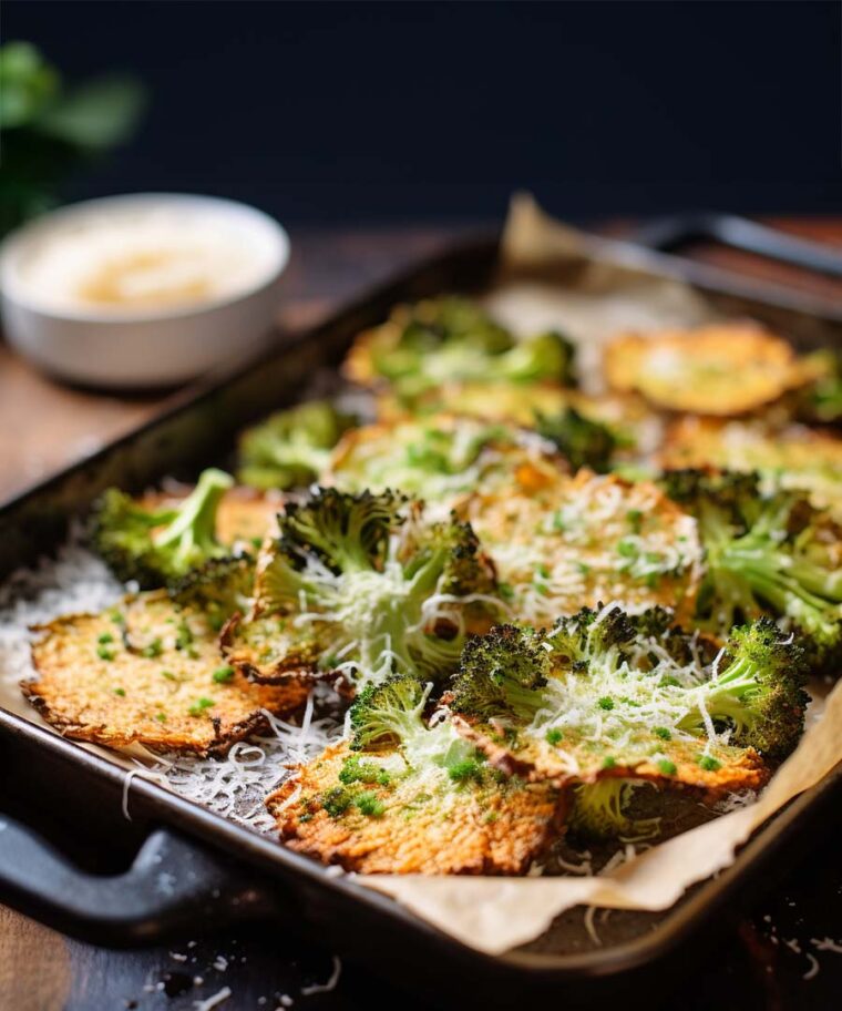 Crispy Parmesan Broccoli Chips Recipes, cooking tips