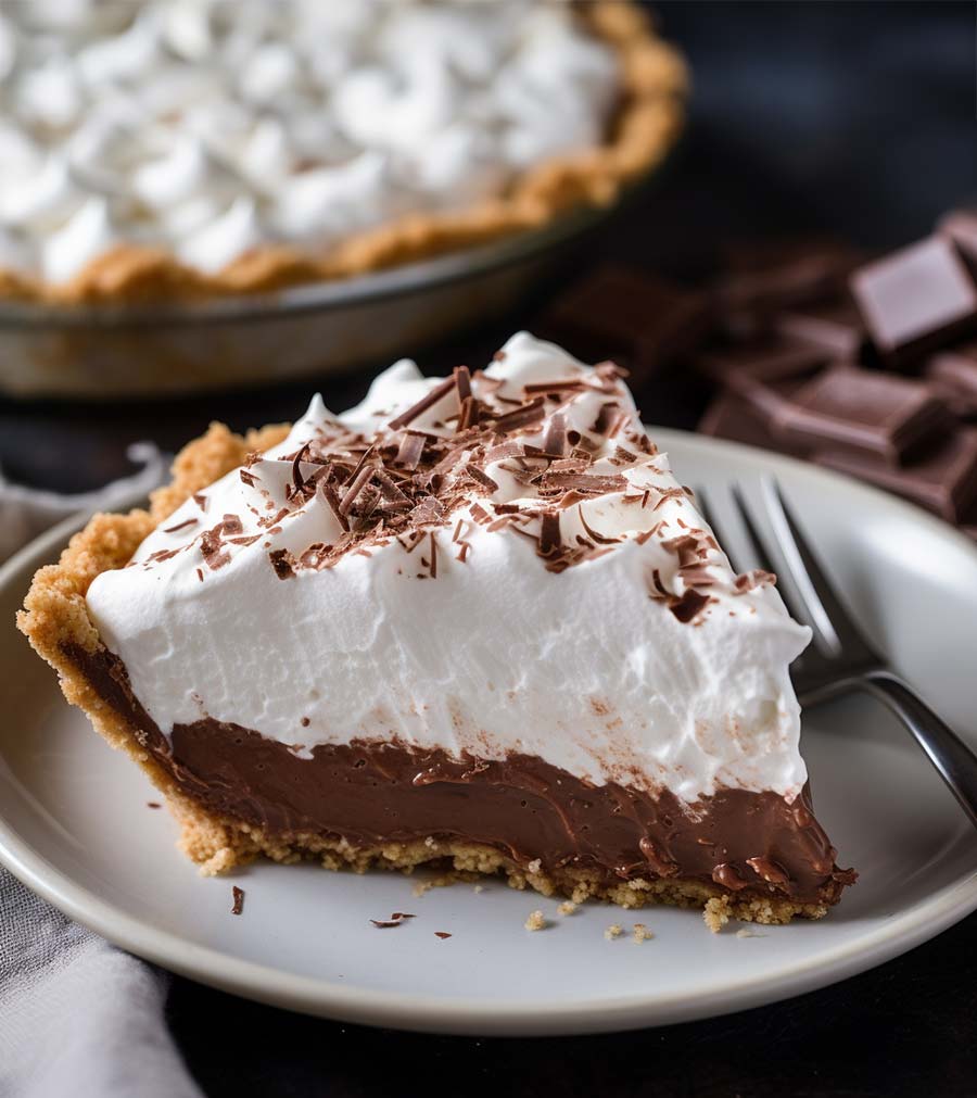No-Bake Chocolate Pie With Whipped Cream - Yeyfood.com: Recipes ...
