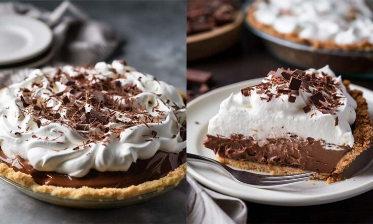 No-Bake Chocolate Pie with Whipped Cream