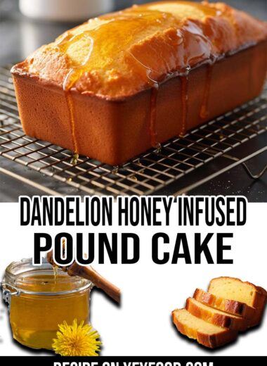Dandelion Honey Infused Pound Cake