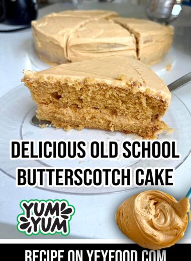 Old School Butterscotch Cake