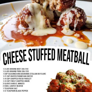 Cheese Stuffed Meatballs