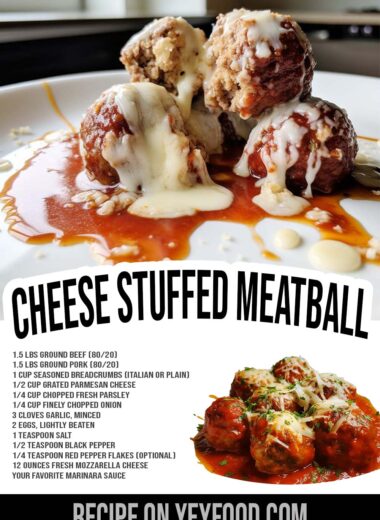Cheese Stuffed Meatballs