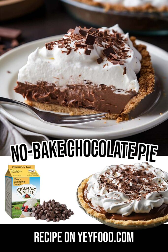 No-Bake Chocolate Pie With Whipped Cream