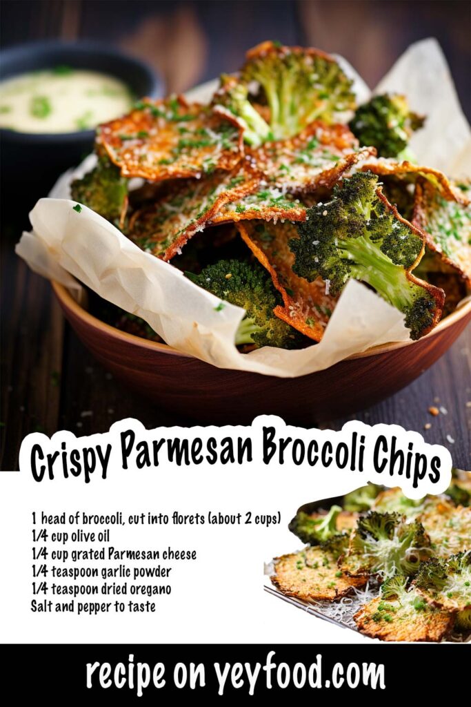 Crispy Parmesan Broccoli Chips