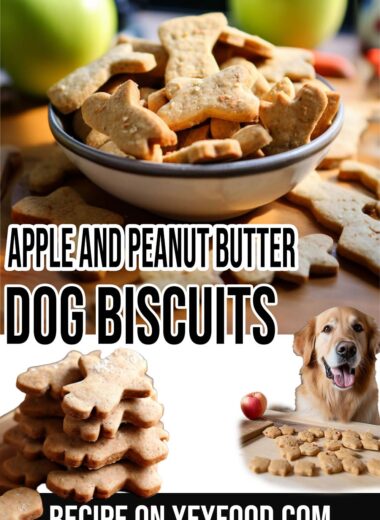 Apple And Peanut Butter Dog Biscuits