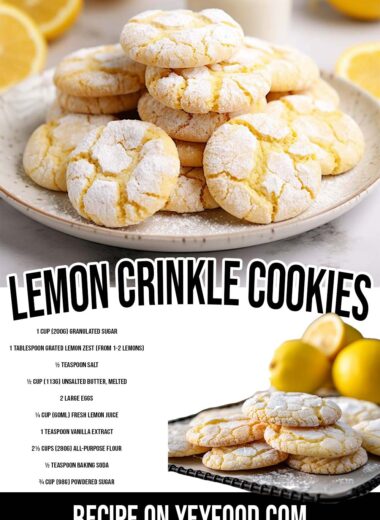 Lemon Crinkle Cookies