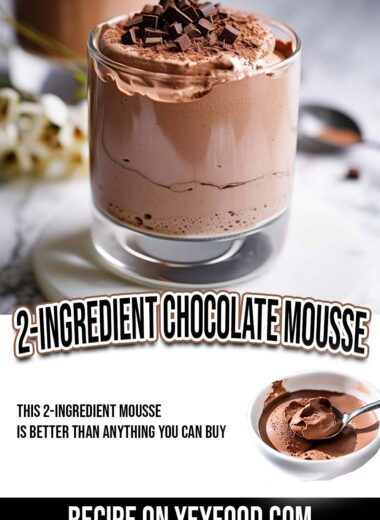 2 Ingredient Chocolate Mousse