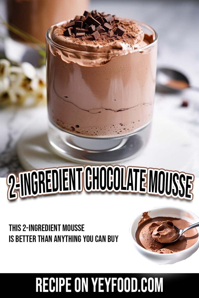2 Ingredient Chocolate Mousse - Yeyfood.com: Recipes, cooking tips, and ...