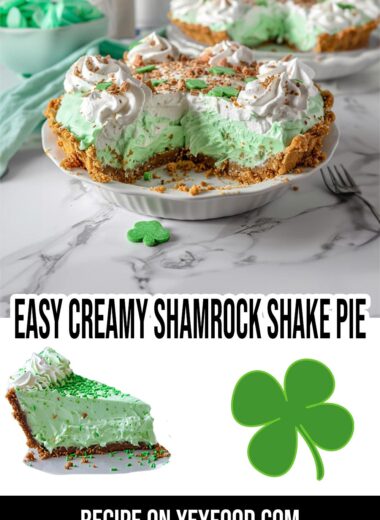 Easy Creamy Shamrock Shake Pie