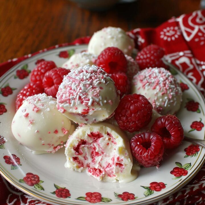 Raspberry Cheesecake Truffles