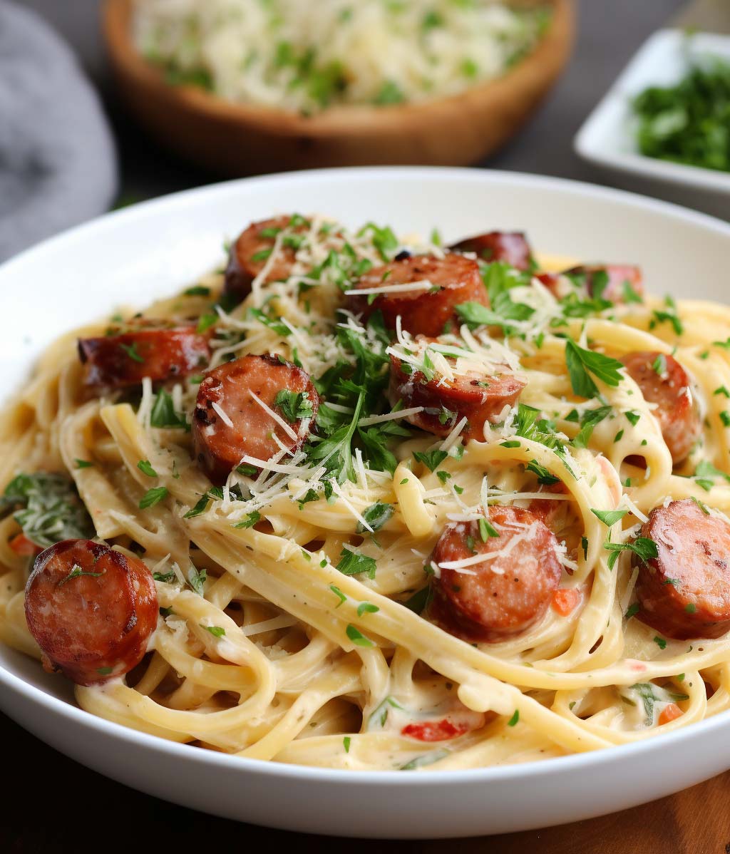 Smoked Sausage Cajun Alfredo - Yeyfood.com: Recipes, Cooking Tips, And 